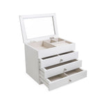 Kelly Multi-Level Jewelry Box, White