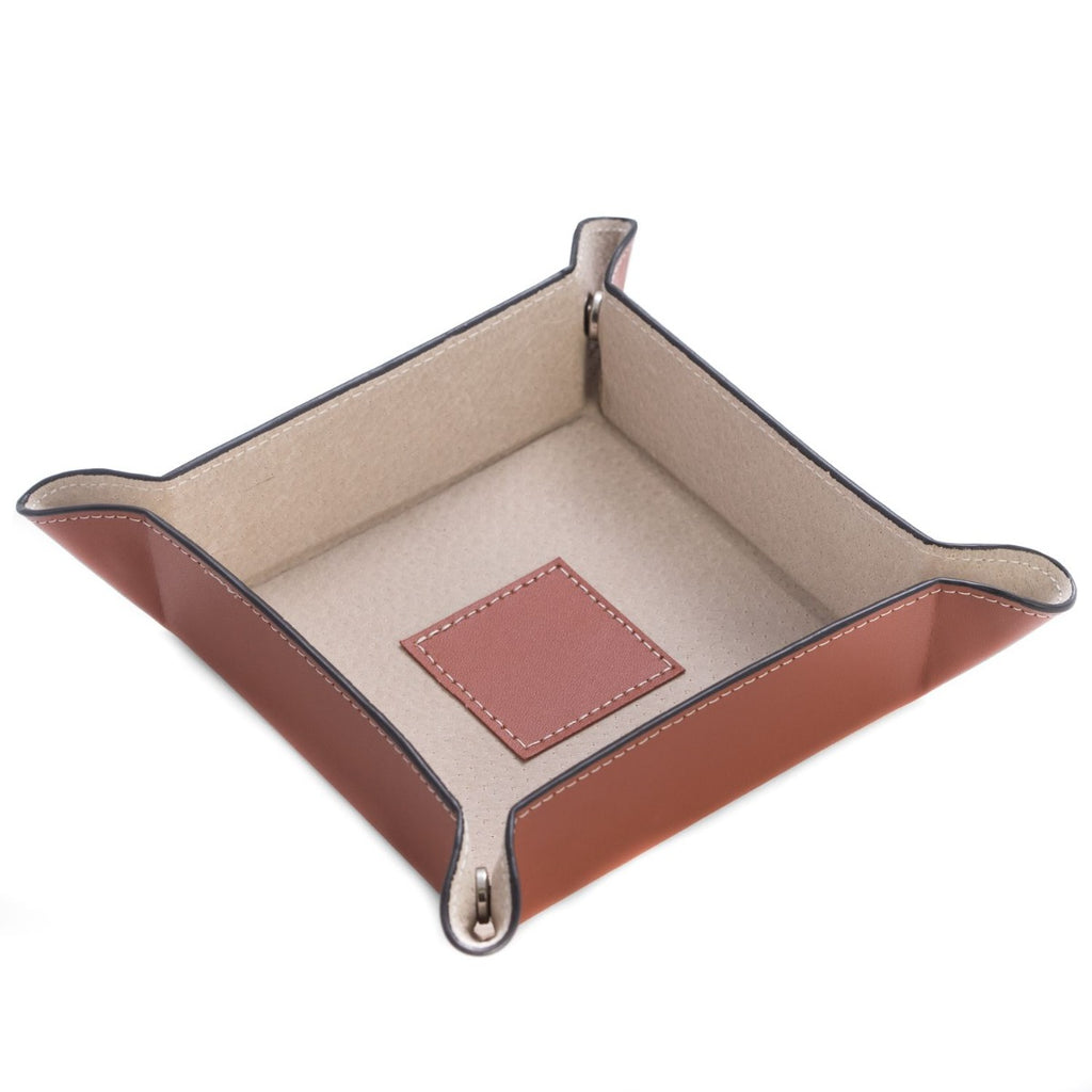 Violet leather snap valet