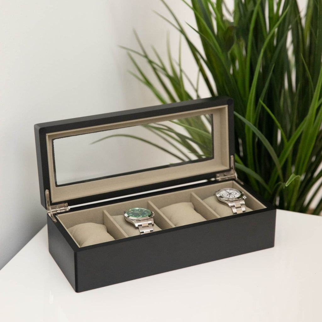 Dani Four Watch Box, Black