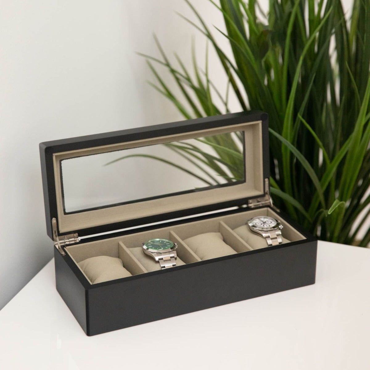 Dani Four Watch Box, Black