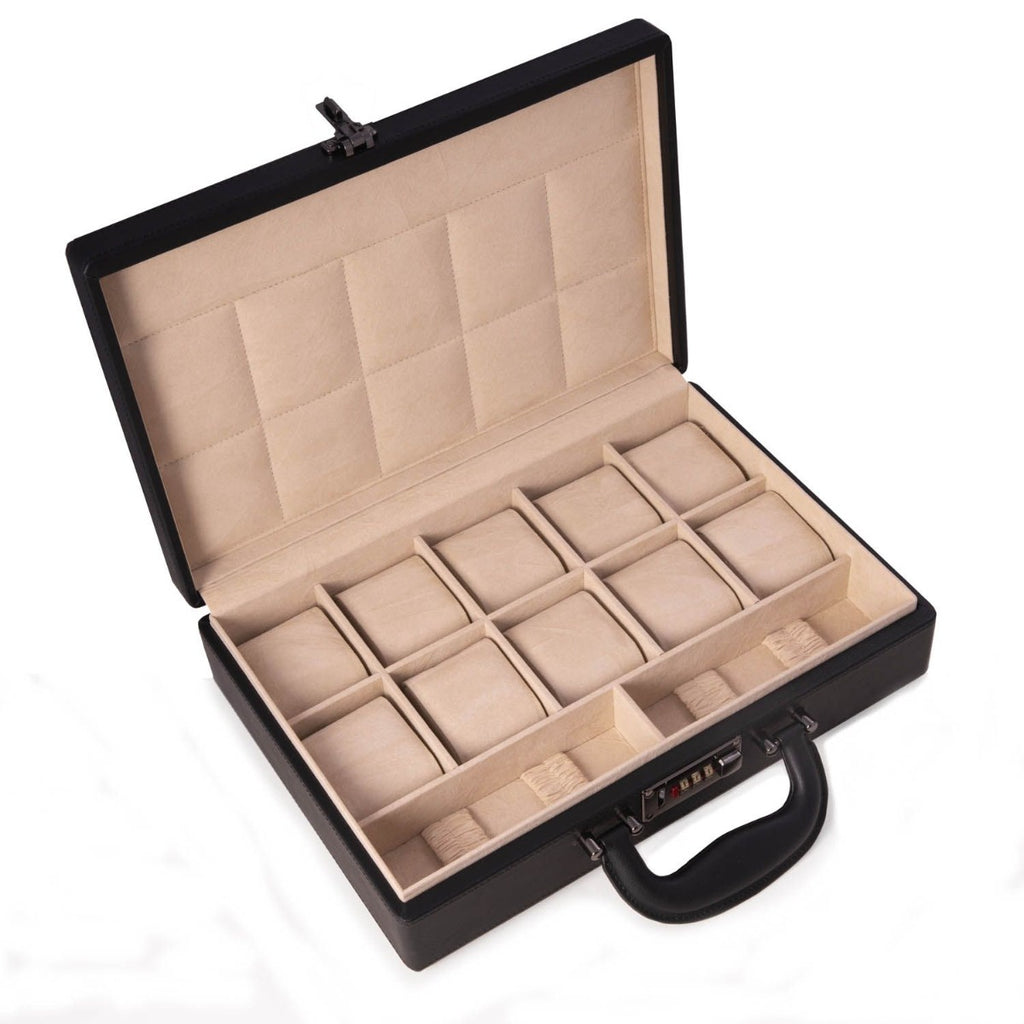 Alfred Black Watch Box Briefcase