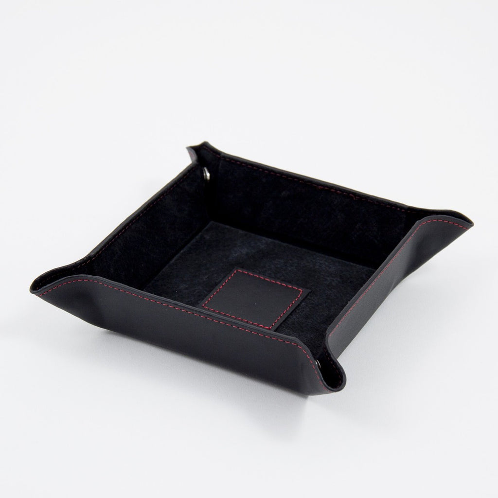 Violet leather snap valet