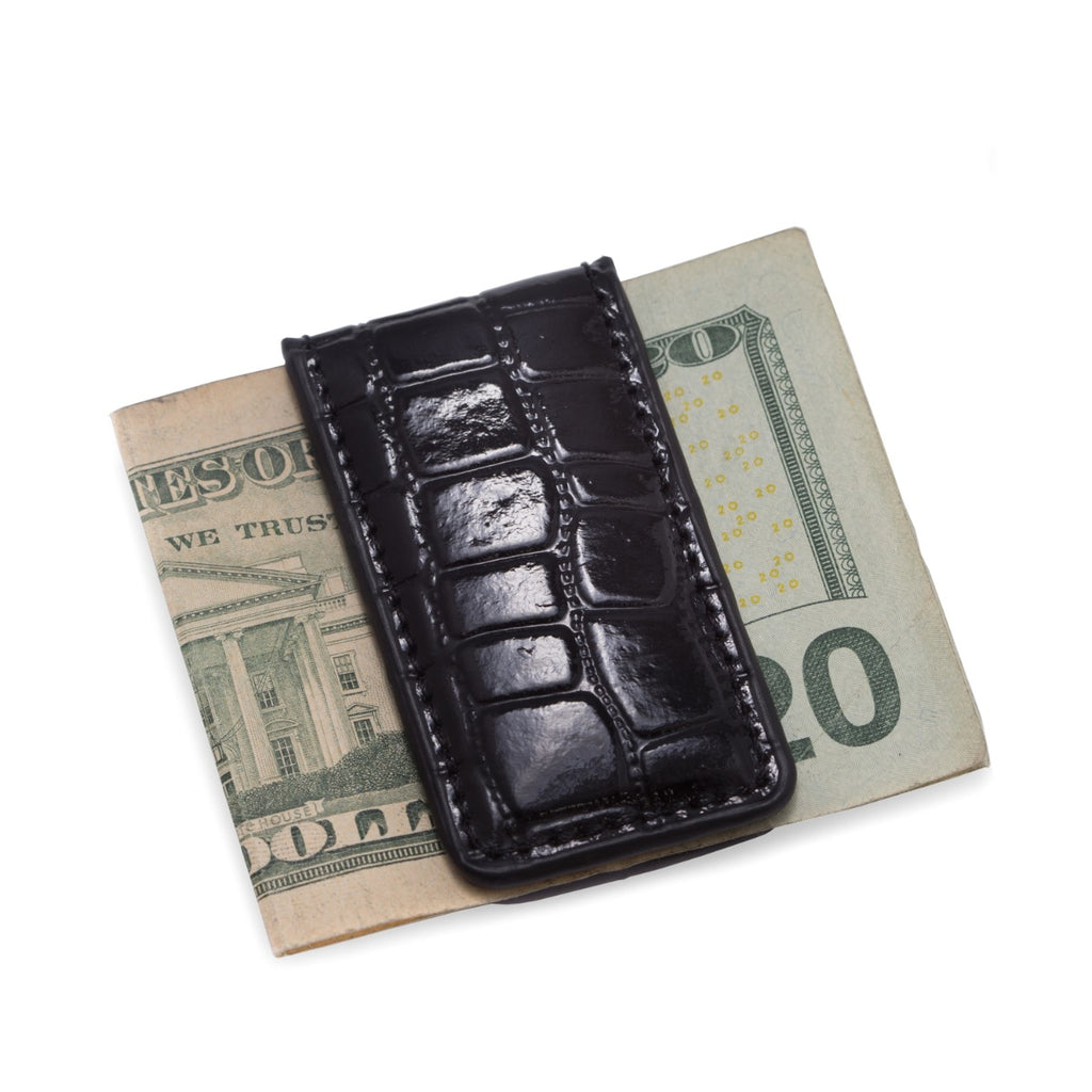 Harry leather magnetic money clip