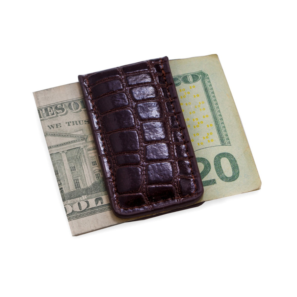 Harry leather magnetic money clip