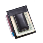 Cooper leather money clip & wallet with ID