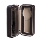 Davidson Leather Double Watch Travel Case