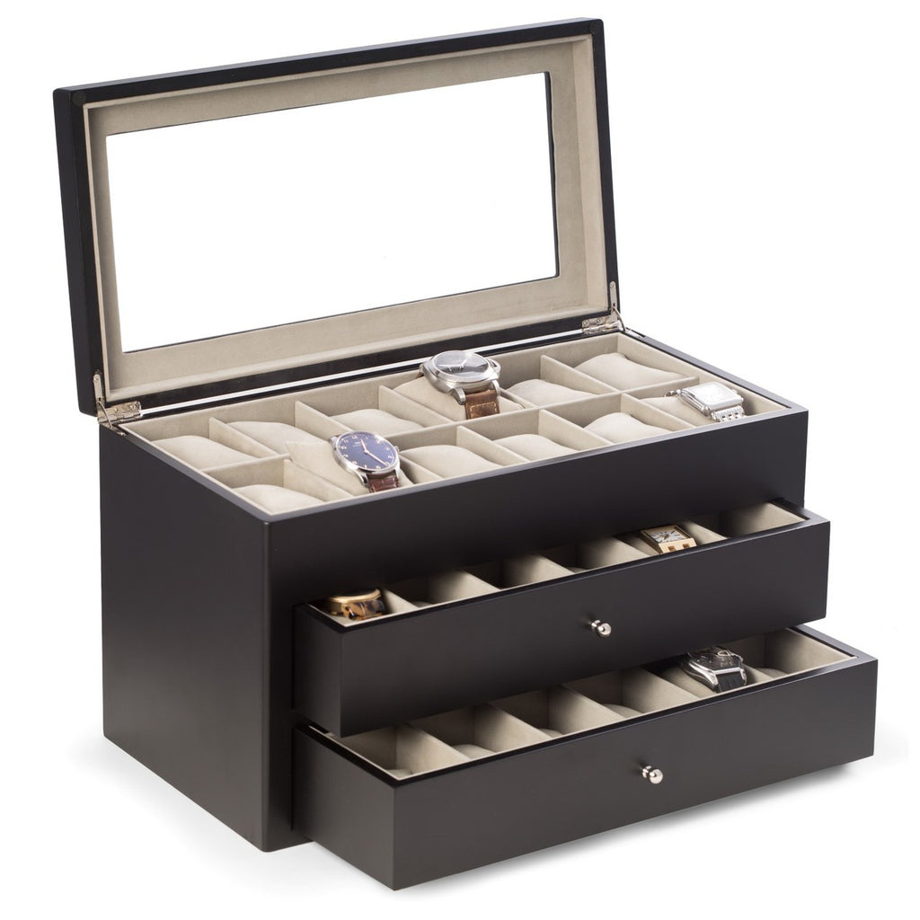 "Duke" Watch Box- Black