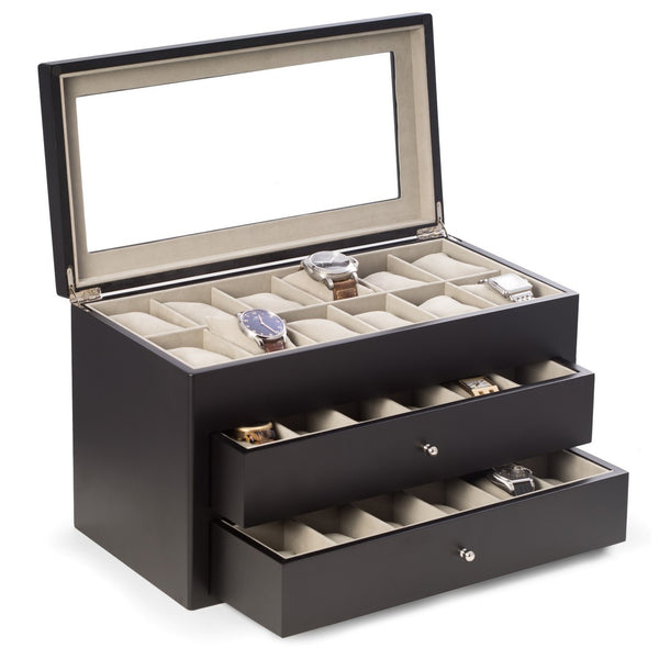 "Duke" Watch Box- Black