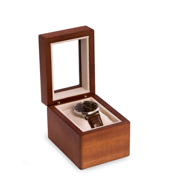 "Viscount" Watch Box- Brown