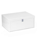 Leighton White Lacquer Jewelry Chest