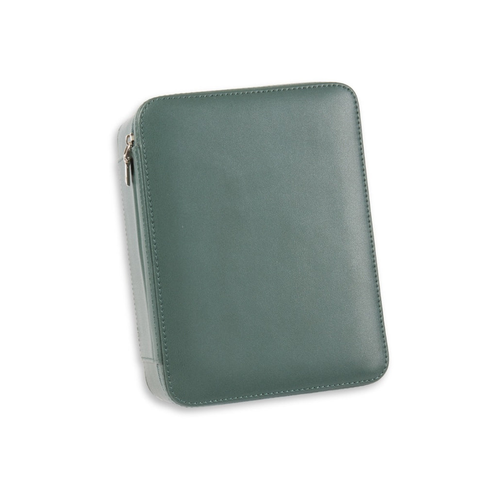 Drake Leather Four Watch and Accessory Travel Watch Case in Hunter Green
