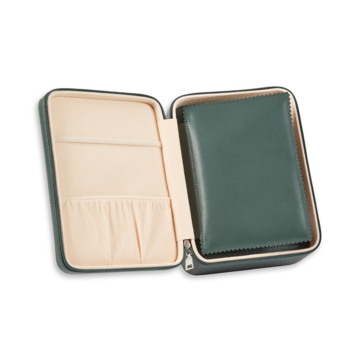 Drake Leather Four Watch and Accessory Travel Watch Case in Hunter Green
