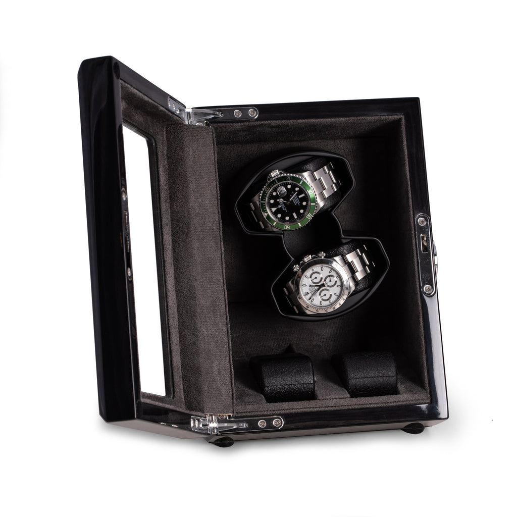 Louis Ash Wood High Laqcuer Watch Winder and Storage Case