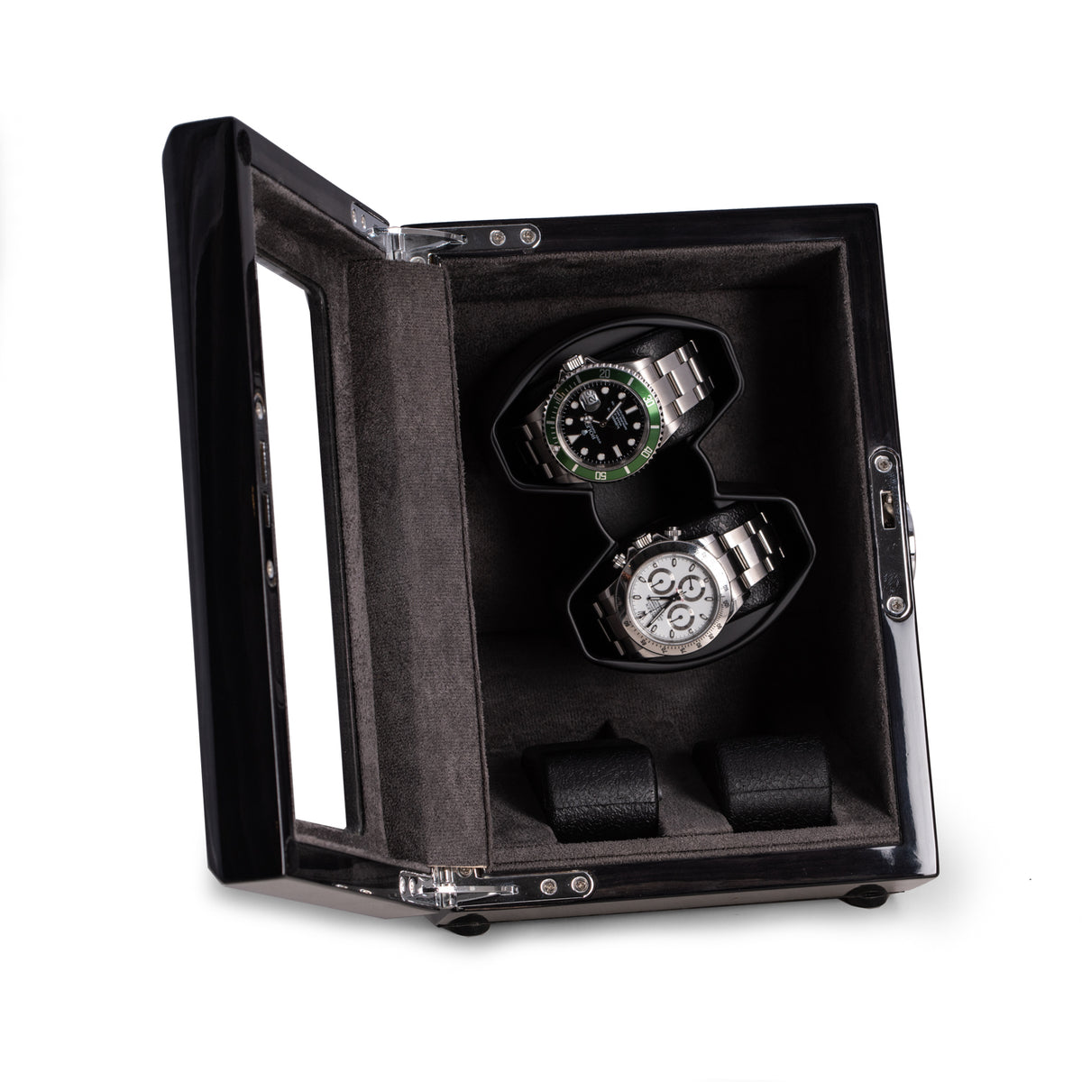 Louis Ash Wood High Laqcuer Watch Winder and Storage Case