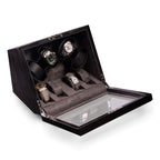 Louis Ash Wood High Laqcuer Four Watch Winder and Storage Case