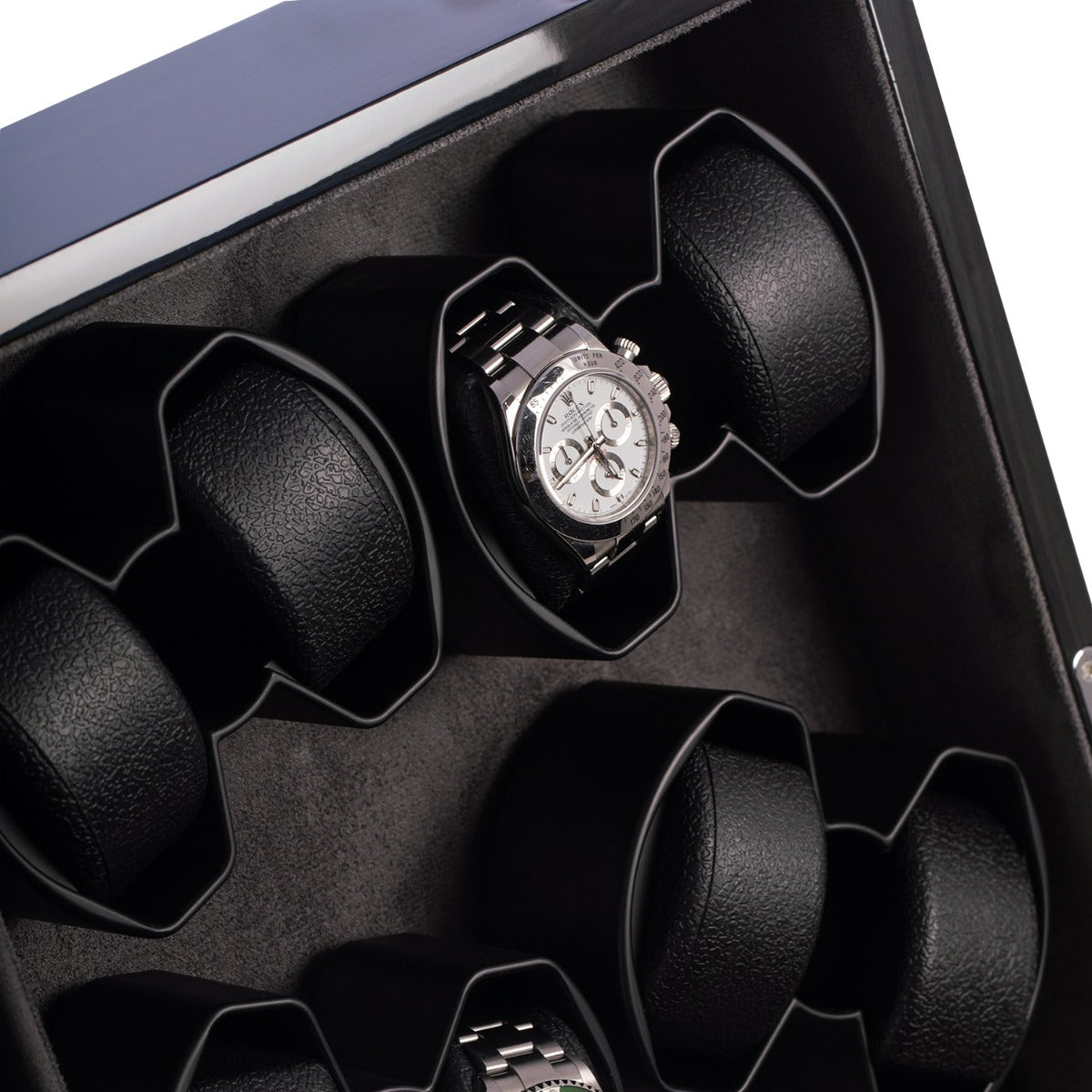 Louis Ash Wood High Laqcuer Eight Watch Winder and Storage Case