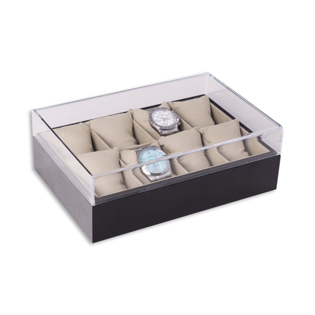 Esme Eight Watch Box, Black