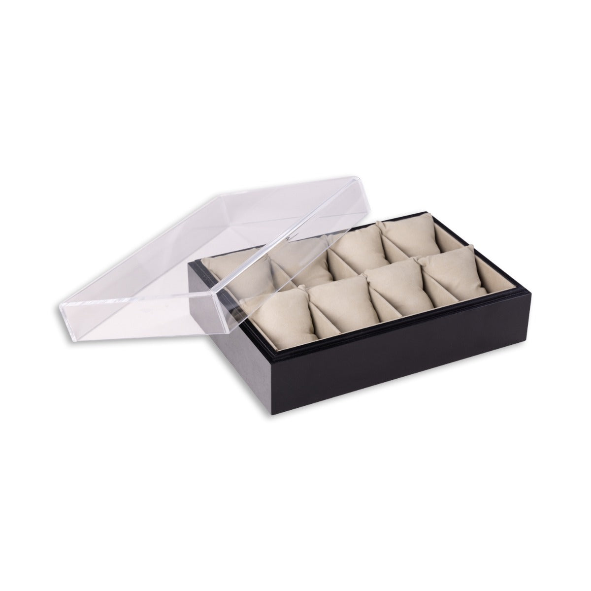 Esme Eight Watch Box, Black