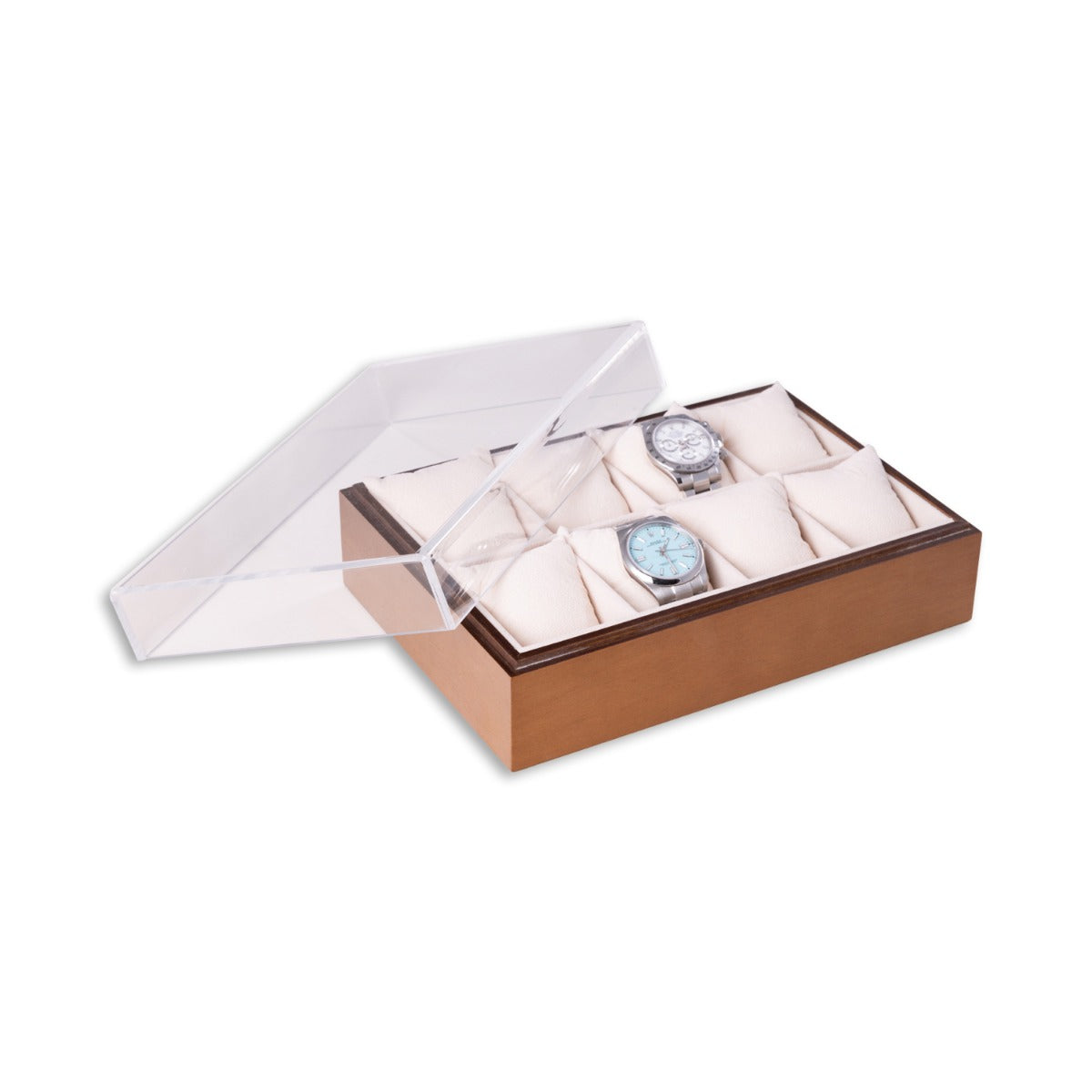 Esme Eight Watch Box, Brown