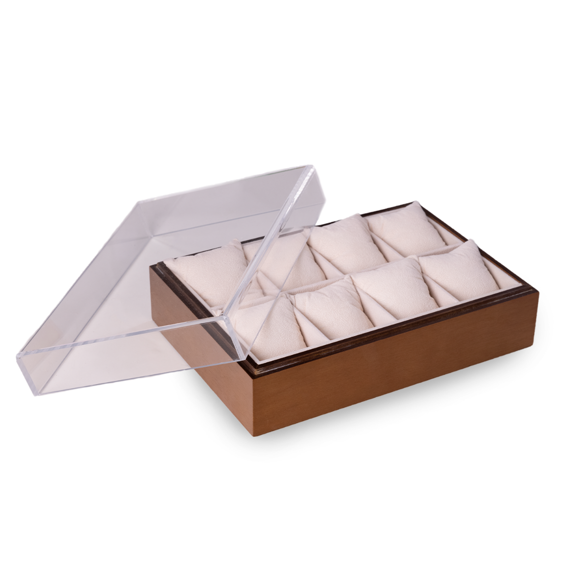 Esme Eight Watch Box, Brown