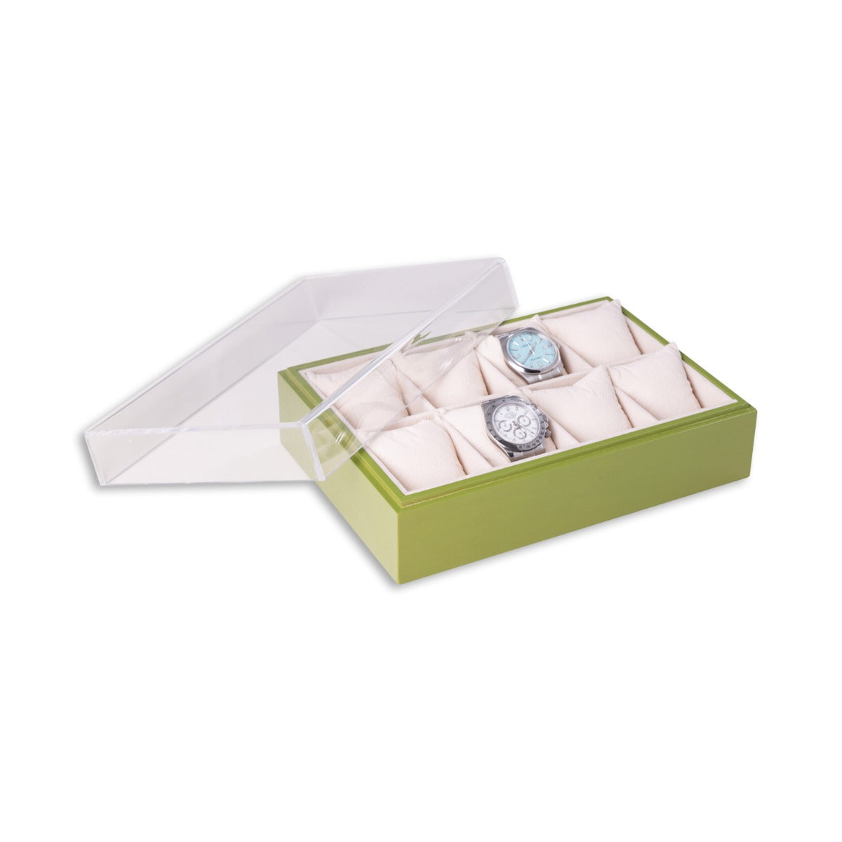 Esme Eight Watch Box, Lime