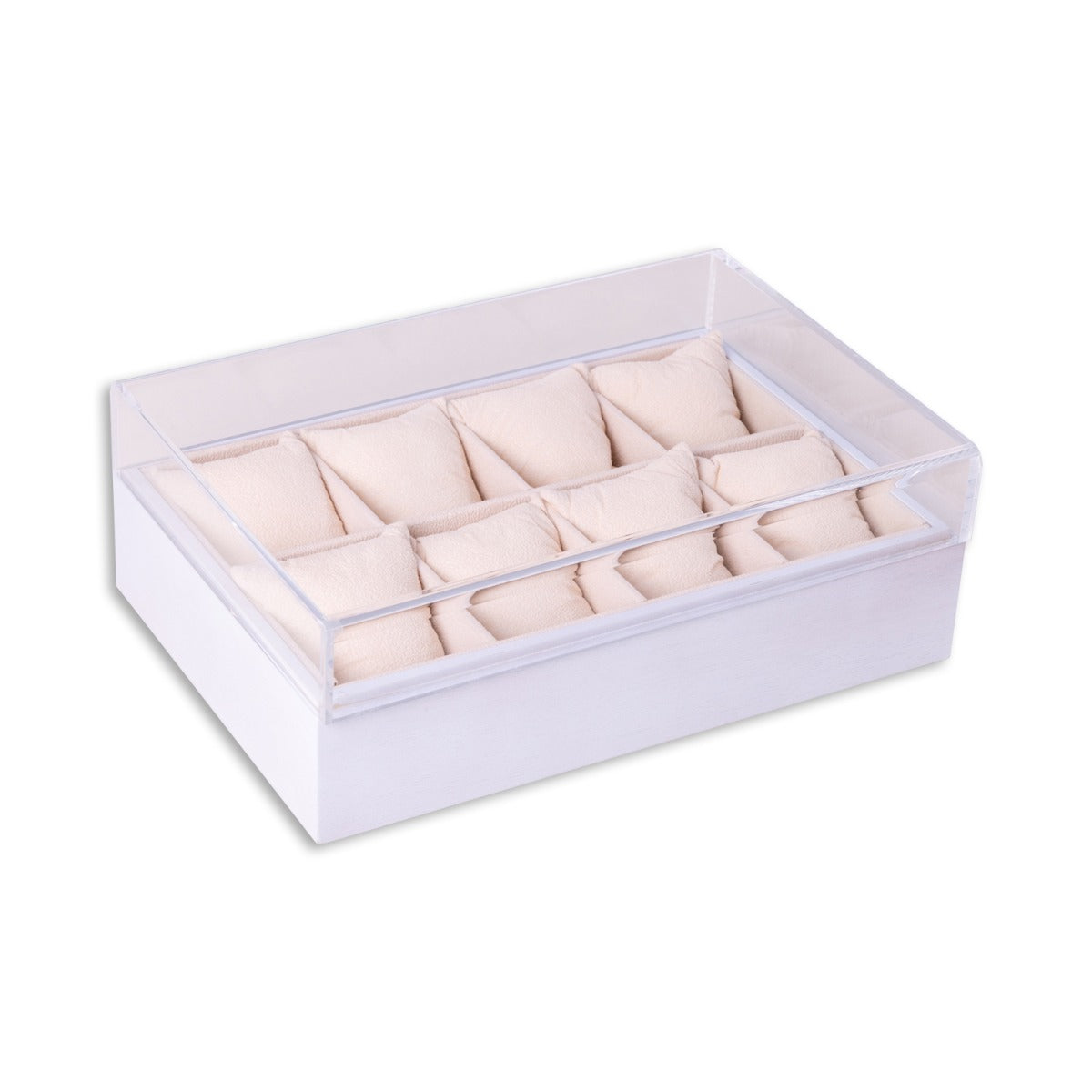 Esme Eight Watch Box, White