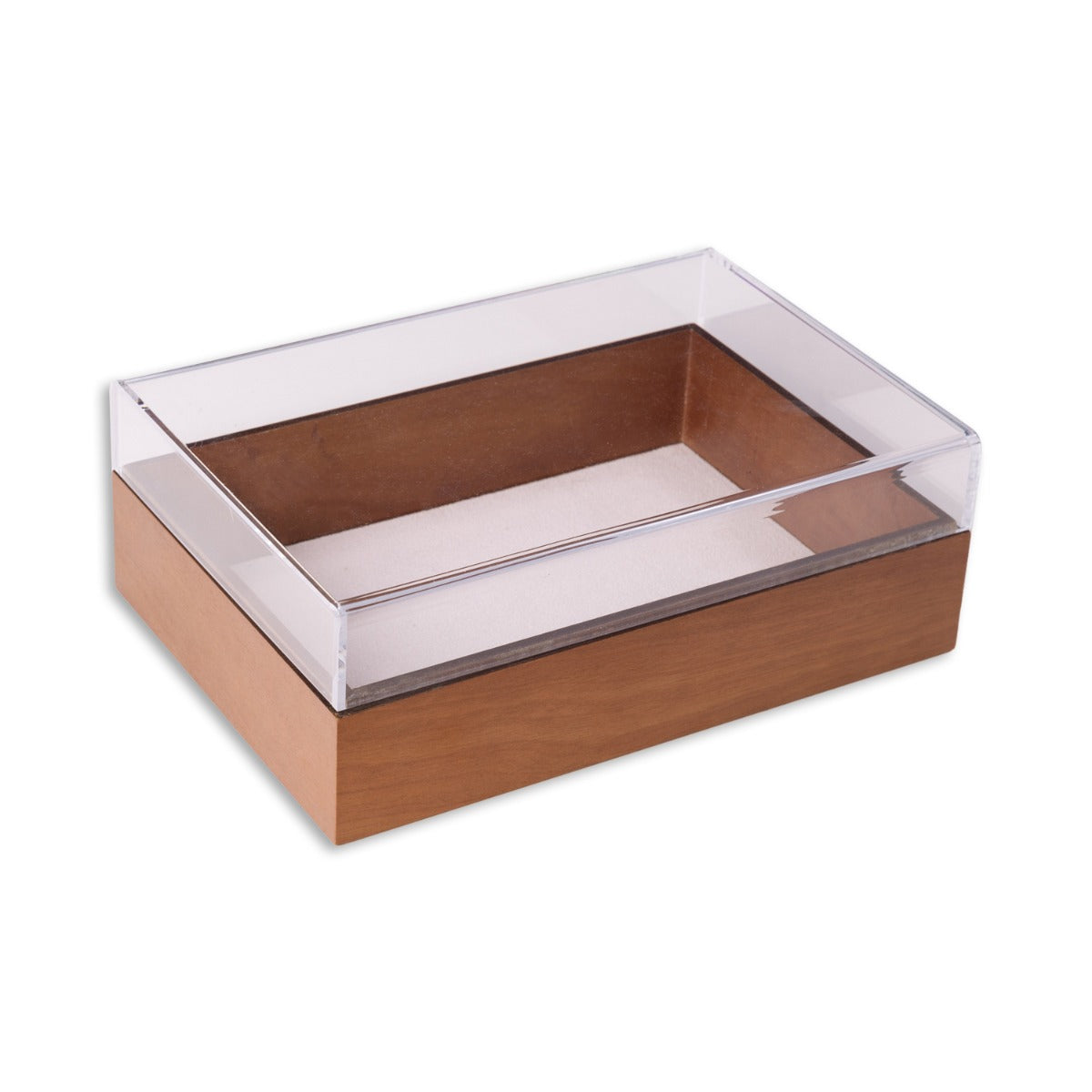Arno Valet Box with Acrylic Lid, Brown