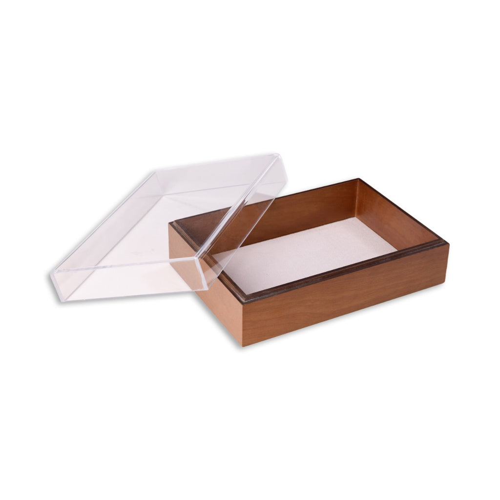 Arno Valet Box with Acrylic Lid, Brown