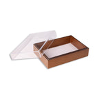 Arno Valet Box with Acrylic Lid, Brown
