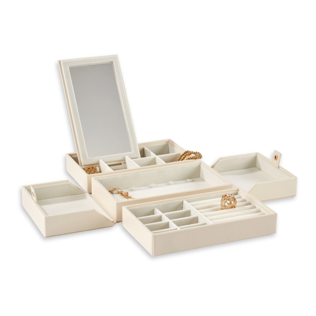 Ellie Jewelry Box, Cream