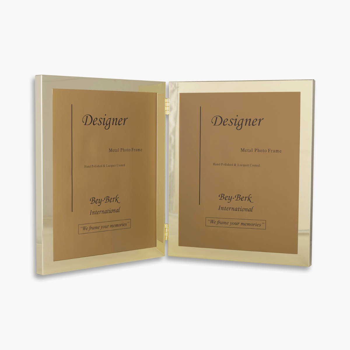 Mason Gold Plated Double 5"x7" Frame