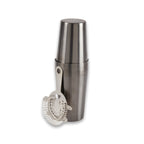 Boston Shaker in Gun Metal with Strainer