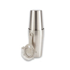 Boston Shaker in Brushed Stainless Steel with Strainer