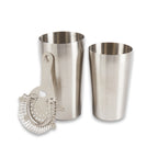 Boston Shaker in Brushed Stainless Steel with Strainer