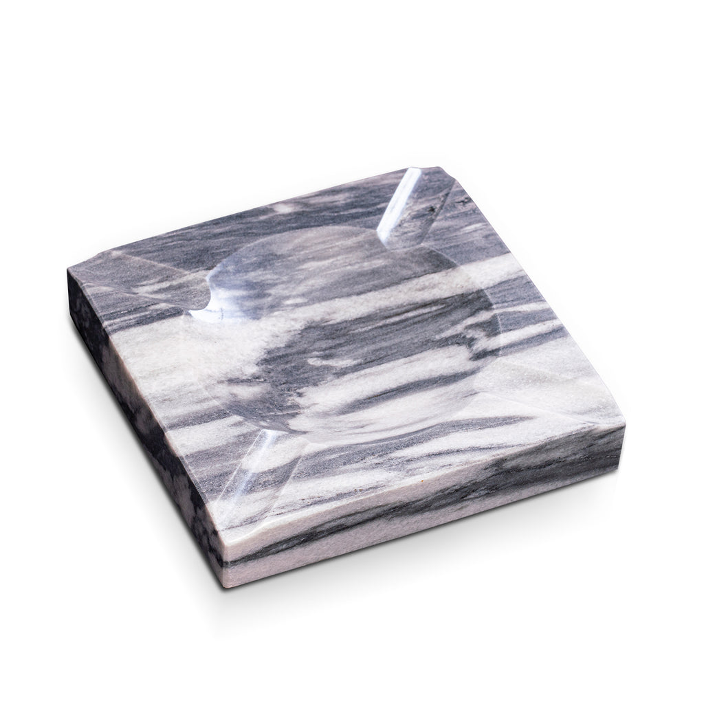 Marble Four Cigar Ashtray, Gray