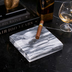 Marble Four Cigar Ashtray, Gray