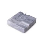 Dylan Two Cigar Marble Ashtray, Grey
