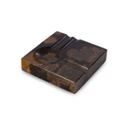 Dylan Two Cigar Marble Ashtray, Brown