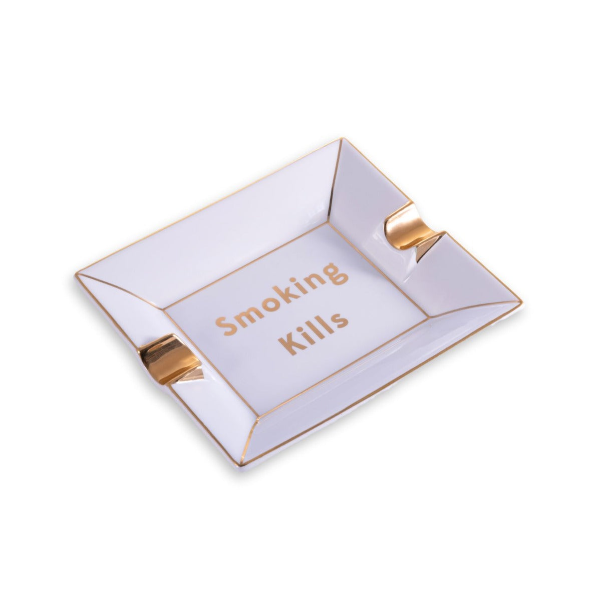 Smoking Kills Porcelain Ashtray Catchall