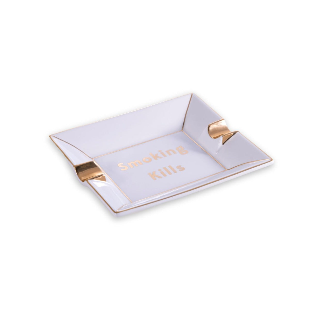 Smoking Kills Porcelain Ashtray Catchall