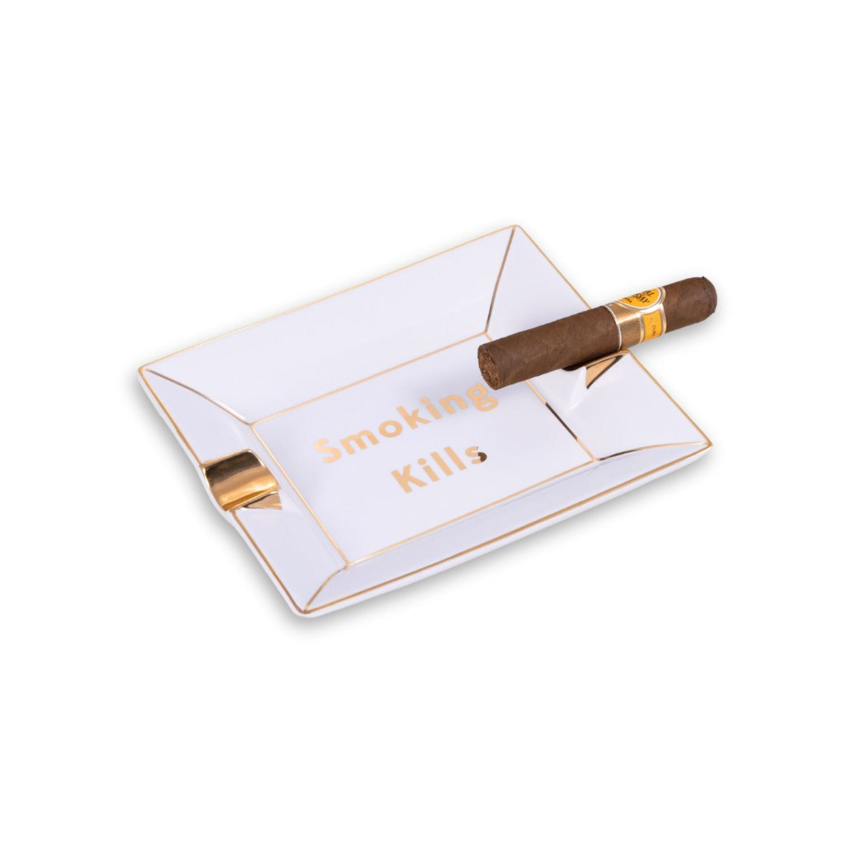 Smoking Kills Porcelain Ashtray Catchall
