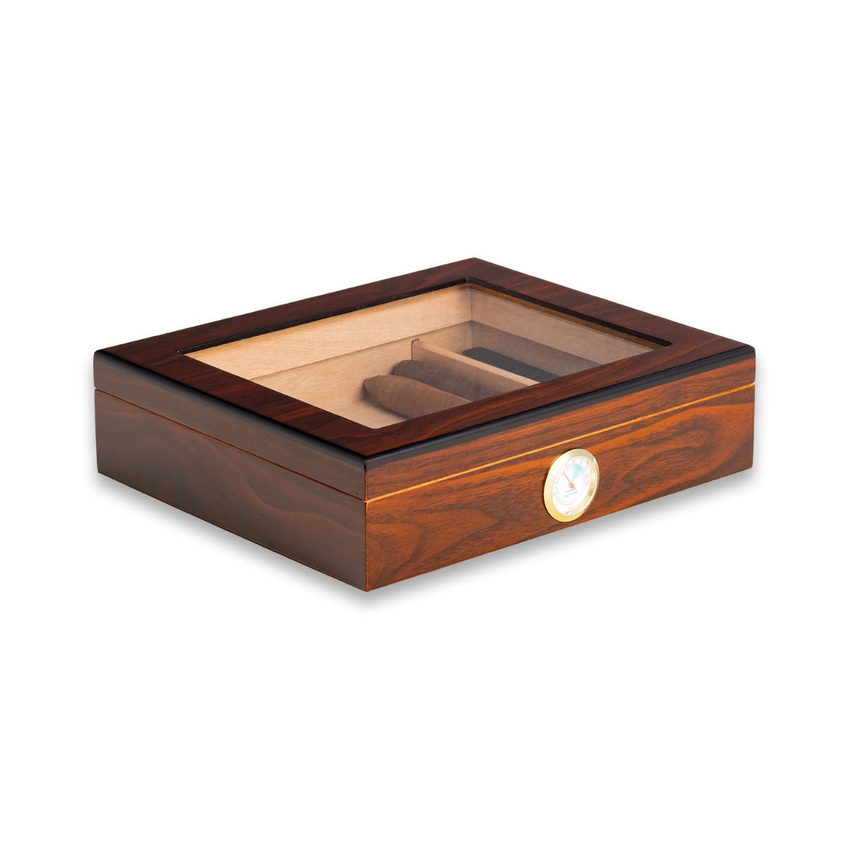 Finley Walnut 12 Cigar Humidor