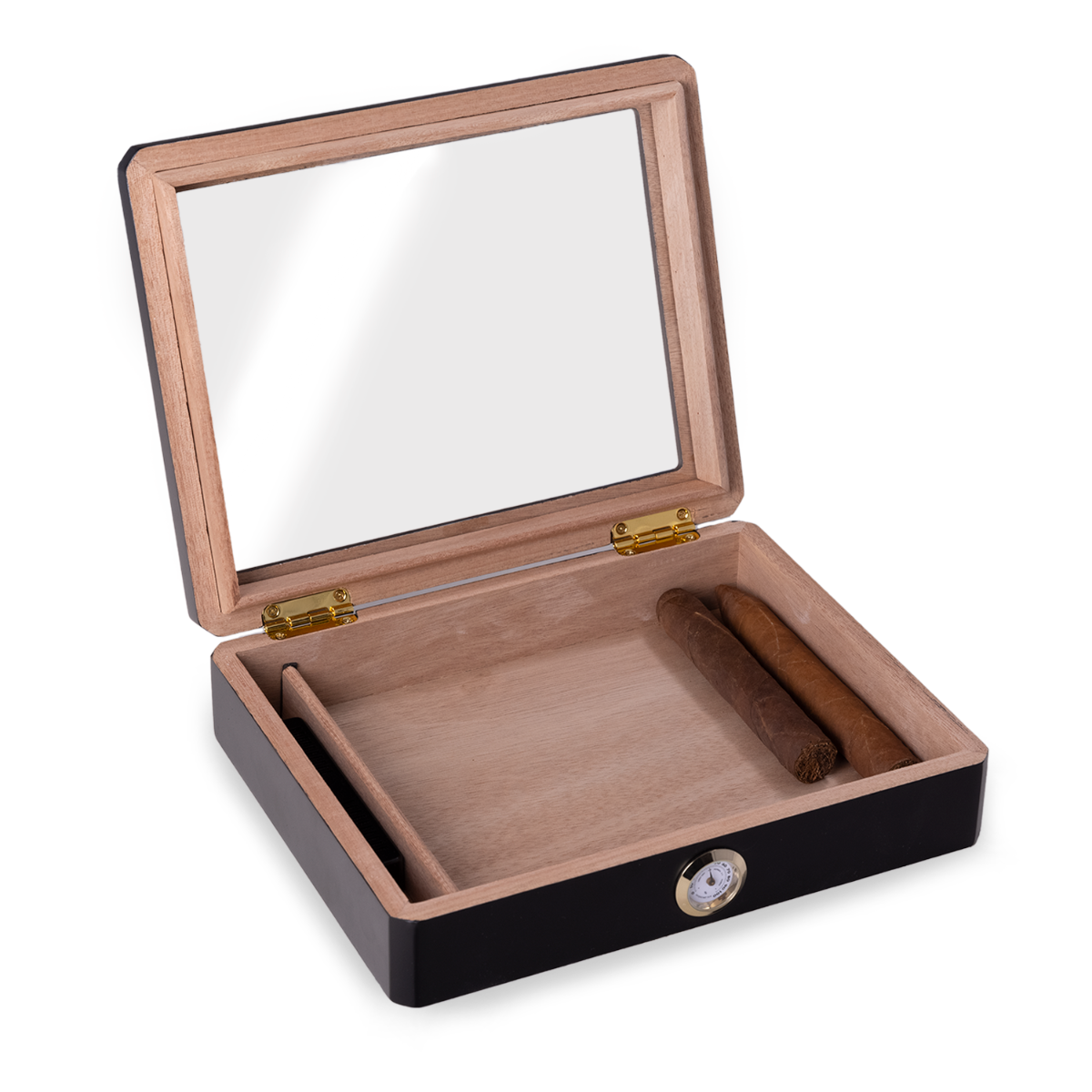 Wes Black 8 Cigar Humidor