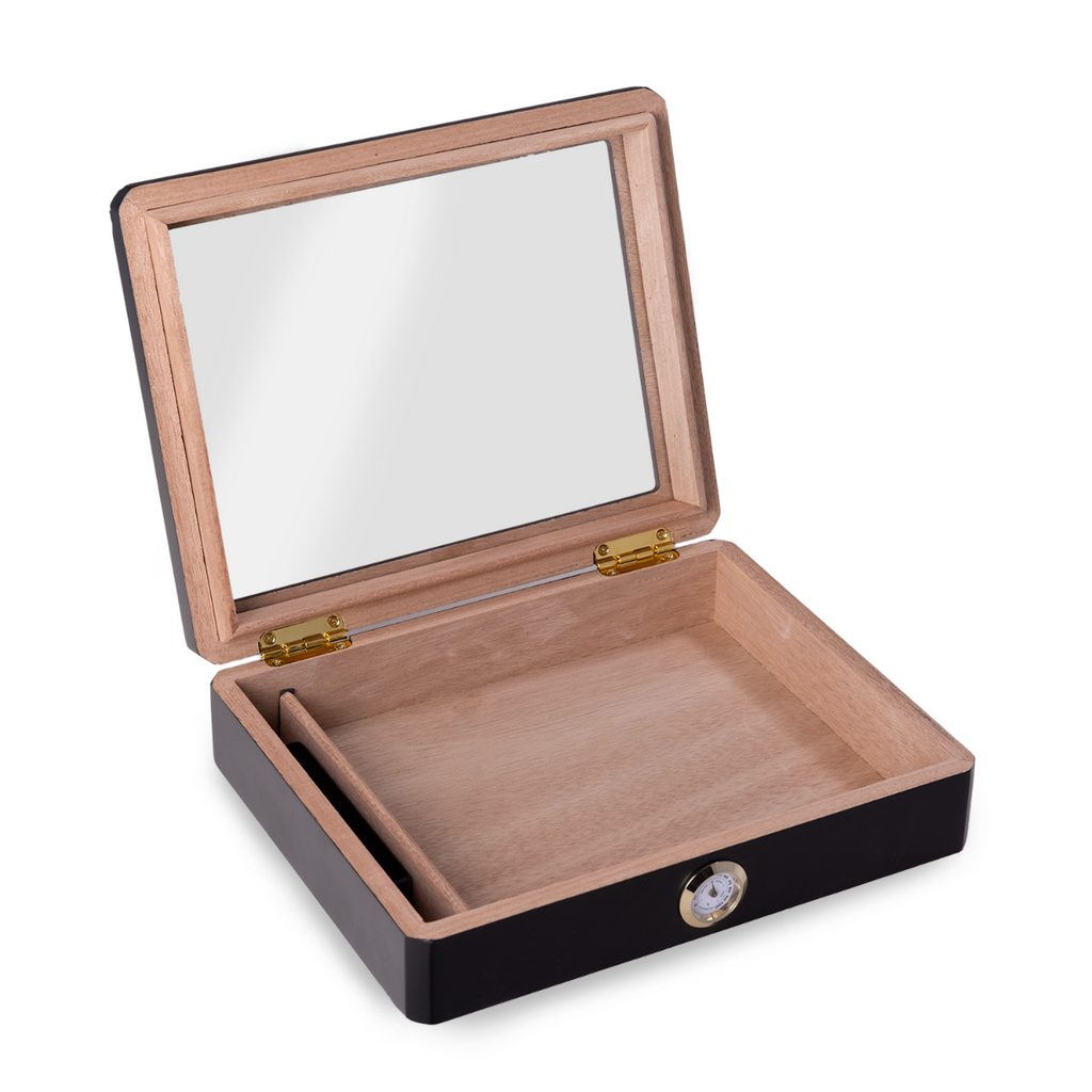 Wes Black 8 Cigar Humidor