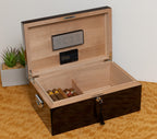 Panama Walnut High Lacquered 200 Cigar Humidor with Spanish Cedar Lining