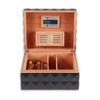 Richie Pyramid Design 75 Cigar Humidor in Matte Black