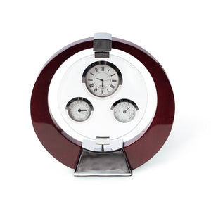 Salzburg Mahogany Desk Clock