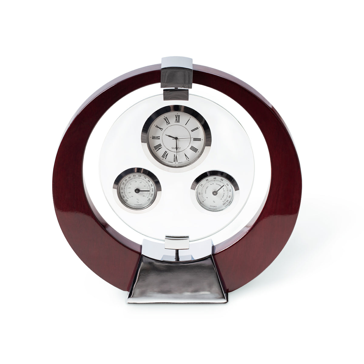 Salzburg Mahogany Desk Clock