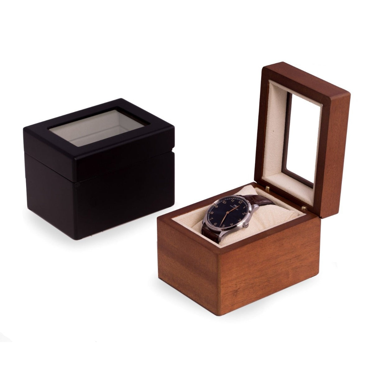 "Viscount" Watch Box- Black