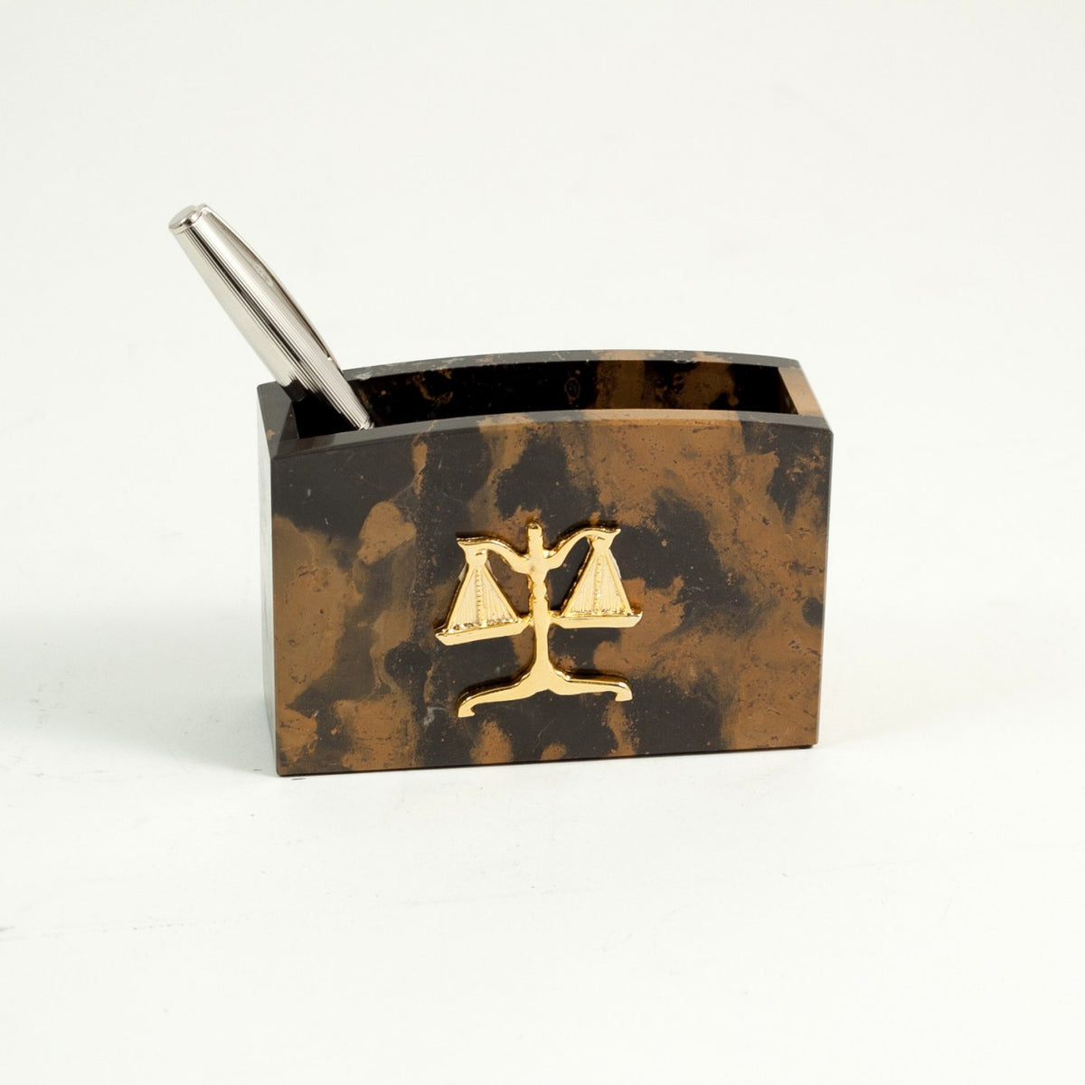"Themis" Pen Cup- Tiger Eye